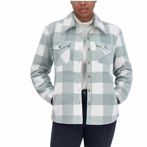 NWT SAGE Ladies' Plush Shirt Jacket, Green